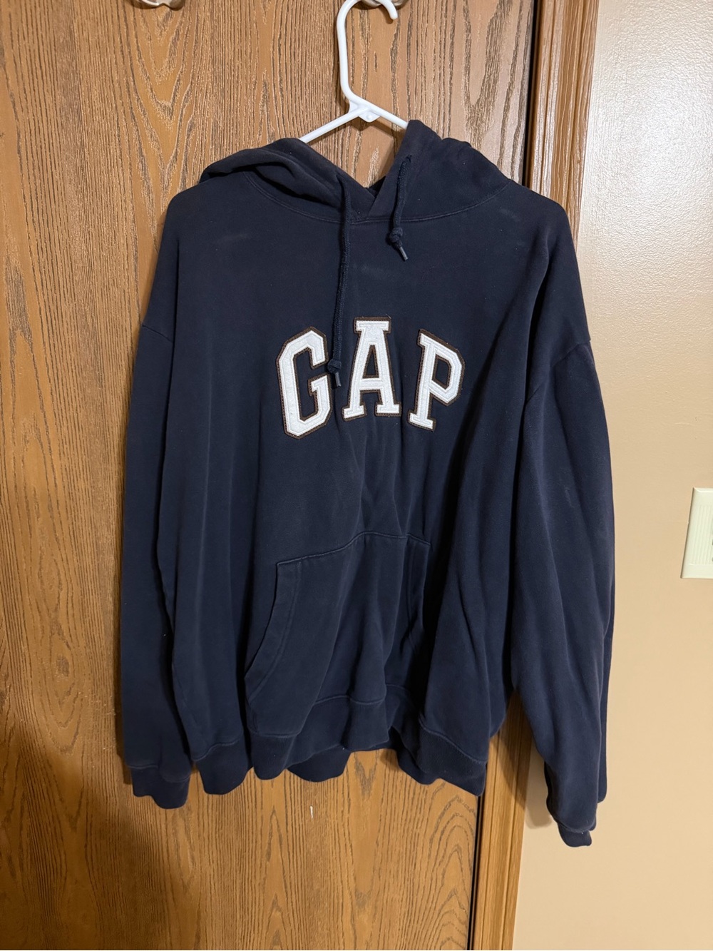 GAP Dark Navy Pullover Hoodie with Front Logo